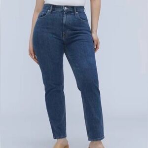 Everlane Women's Size 25 Curvy Cheeky Jean Organic Cotton Crop High Rise 29" Leg